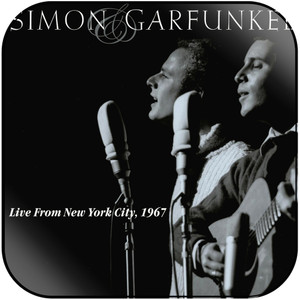 Simon and Garfunkel Live From New York City 1967 Album Cover Sticker Simon and Garfunkel Live From New York City 1967 Album Cover Sticker