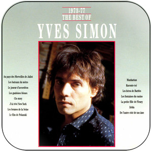 Yves Simon The Best Of 1973 77 Album Cover Sticker Yves Simon The Best Of 1973 77 Album Cover Sticker