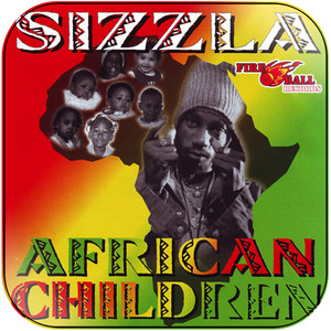 Sizzla African Children Album Cover Sticker Sizzla African Children Album Cover Sticker