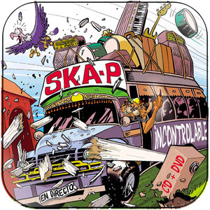 Ska-P Incontrolable Album Cover Sticker Ska-P Incontrolable Album Cover Sticker