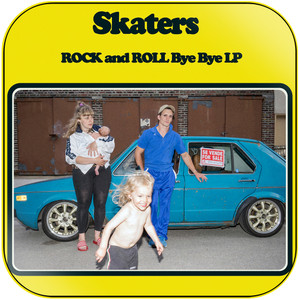 Skaters Rock And Roll Bye Bye Album Cover Sticker