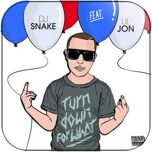 DJ Snake Turn Down For What-2 Album Cover Sticker