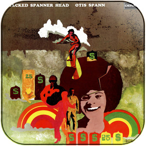 Otis Spann Cracked Spanner Head Album Cover Sticker Otis Spann Cracked Spanner Head Album Cover Sticker