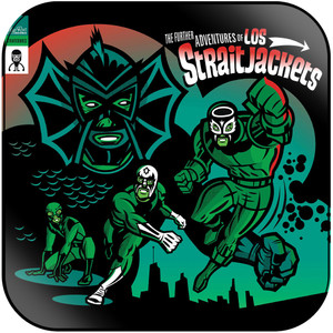 Los Straitjackets The Further Adventures Of Los Straitjackets Album Cover Sticker