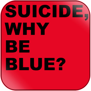 Suicide Why Be Blue Album Cover Sticker Suicide Why Be Blue Album Cover Sticker