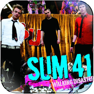 Sum 41 Walking Disaster-1 Album Cover Sticker Sum 41 Walking Disaster-1 Album Cover Sticker