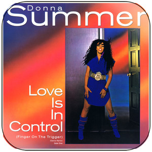 Donna Summer Love Is In Control Finger On The Trigger Album Cover Sticker Donna Summer Love Is In Control Finger On The Trigger Album Cover Sticker