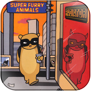 Super Furry Animals Radiator Album Cover Sticker Super Furry Animals Radiator Album Cover Sticker