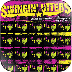 Swingin Utters Dead Flowers Bottles Bluegrass And Bones Album Cover Sticker