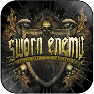 Sworn Enemy Total World Domination Album Cover Sticker