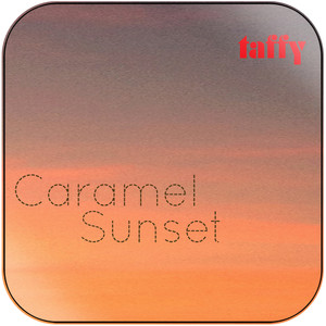 Taffy Caramel Sunset Album Cover Sticker Taffy Caramel Sunset Album Cover Sticker