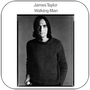 James Taylor Walking Man Album Cover Sticker James Taylor Walking Man Album Cover Sticker