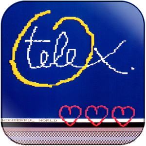 Telex Wonderful World Album Cover Sticker Telex Wonderful World Album Cover Sticker