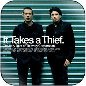 Thievery Corporation It Takes A Thief Album Cover Sticker Thievery Corporation It Takes A Thief Album Cover Sticker