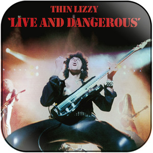 Thin Lizzy Live And Dangerous Album Cover Sticker Thin Lizzy Live And Dangerous Album Cover Sticker