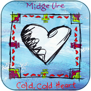 Midge Ure Cold Cold Heart Album Cover Sticker Album Cover Sticker