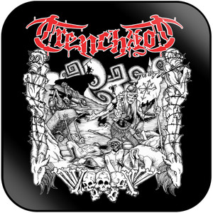 Trenchrot Dragged Down To Hell Album Cover Sticker