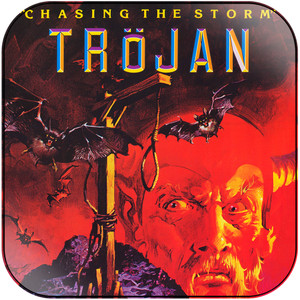 Trojan Chasing The Storm Album Cover Sticker