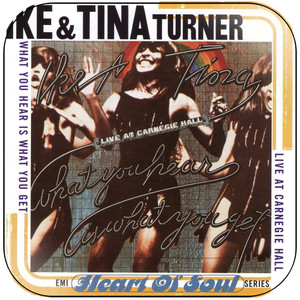Ike Turner and Tina Turner Live At Carnegie Hall Album Cover Sticker