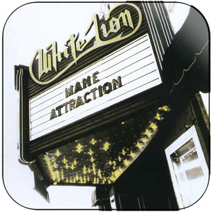 White Lion Mane Attraction Album Cover Sticker White Lion Mane Attraction Album Cover Sticker