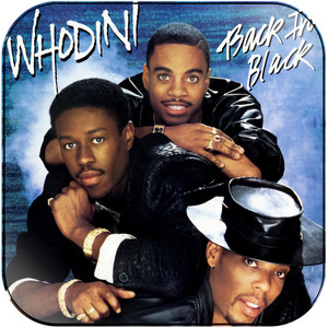Whodini Back In Black Album Cover Sticker Whodini Back In Black Album Cover Sticker
