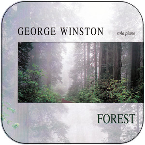 George Winston Forest Album Cover Sticker George Winston Forest Album Cover Sticker