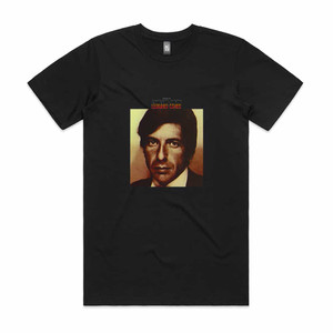 Leonard Cohen The Songs Of Leonard Cohen Album Cover T-Shirt Black Leonard Cohen The Songs Of Leonard Cohen Album Cover T-Shirt Black