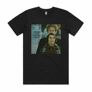 Simon And Garfunkle Bridge Over Troubled Water Album Cover T-Shirt Black Simon And Garfunkle Bridge Over Troubled Water Album Cover T-Shirt Black