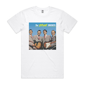 Buddy Holly And The Crickets The Chirping Crickets Album Cover T-Shirt White Buddy Holly And The Crickets The Chirping Crickets Album Cover T-Shirt White