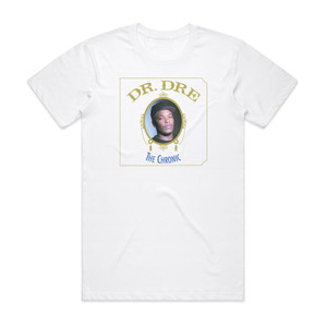 Dr Dre The Chronic Album Cover T-Shirt White Dr Dre The Chronic Album Cover T-Shirt White