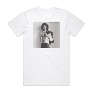 Patti Smith Horses Album Cover T-Shirt White Patti Smith Horses Album Cover T-Shirt White