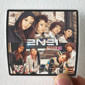 2NE1 Fire Album Cover Sticker 2NE1 Fire Album Cover Sticker