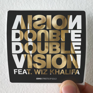 3OH3 Double Vision 1 Album Cover Sticker 3OH3 Double Vision 1 Album Cover Sticker