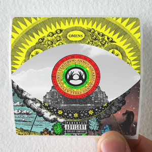 3OH3 Omens Album Cover Sticker 3OH3 Omens Album Cover Sticker
