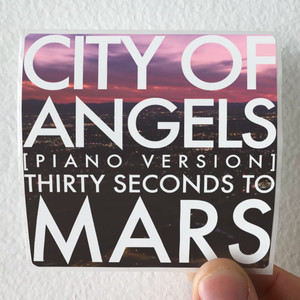 30 Seconds to Mars City Of Angels Album Cover Sticker 30 Seconds to Mars City Of Angels Album Cover Sticker