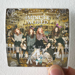 4minute 4Minute World Album Cover Sticker 4minute 4Minute World Album Cover Sticker