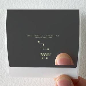 65daysofstatic Decomp Sketches Album Cover Sticker