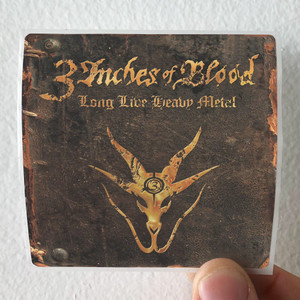 3 Inches of Blood Long Live Heavy Metal Album Cover Sticker