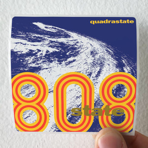 808 State Quadrastate Album Cover Sticker