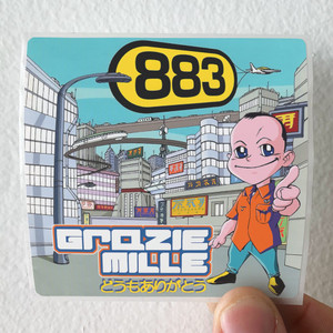 883 Grazie Mille Album Cover Sticker 883 Grazie Mille Album Cover Sticker