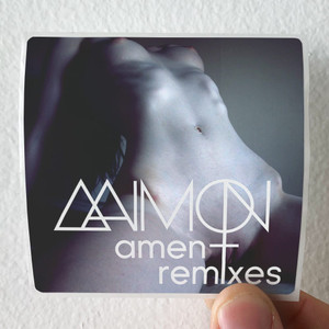 AAIMON Amen Remixes Album Cover Sticker