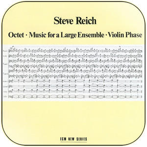 Steve Reich octet music for a large ensemble violin phase Album Cover Sticker Album Cover Sticker