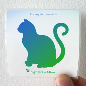 Andrey-Avkhimovich-Nightcats-In-A-Row-Album-Cover-Sticker