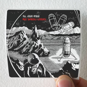 All-India-Radio-Red-Shadow-Landing-Album-Cover-Sticker All-India-Radio-Red-Shadow-Landing-Album-Cover-Sticker