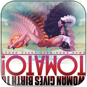 Omar Rodriguez Lopez Group woman gives birth to tomato Album Cover Sticker Album Cover Sticker