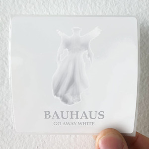 Bauhaus-Go-Away-White-Album-Cover-Sticker Bauhaus-Go-Away-White-Album-Cover-Sticker