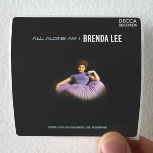 Brenda Lee All Alone Am I Album Cover Sticker