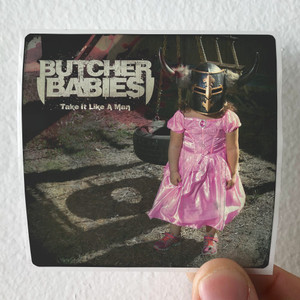 Butcher Babies Take It Like A Man Album Cover T-Shirt Black