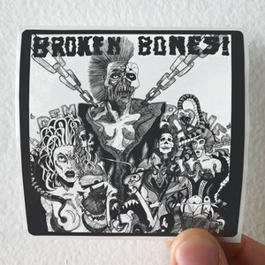 Dokken Broken Bones Album Cover Sticker