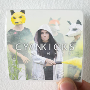 Cyan-Kicks-Feathers-Album-Cover-Sticker
